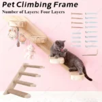 New Wall Mounted Cat Shelves Cat Wall Shelves and Perches with Jumping Boards Hammocks & Cat Tree Cat Furniture and Shelves