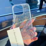 Glitter Sparkling Bling Phone Case For iPhone 17 16 15 14 13 12 11 Pro Max 16Promax Soft Transparent Protection Back Cover funda