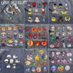 3-19Pcs/Set Comedy Anime Movie Collection Enamel Pins Cartoon Boy Fox Pink Dog Red Eared Rabbit Brooch Lapel Badge Jewelry Gift