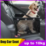 Dog Car Seat Dog Booster Car Seat with Safety Belt Folding Pet Car Seat Waterproof Puppy Travel Carrier for Outdoor Travel