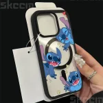 Lovely Stitch Magnetic Phone Case For iPhone 17 Pro Max 11 12 13 14 15 16 Plus 17 Air XS X XR 16e Clear Wireless Charge Cover
