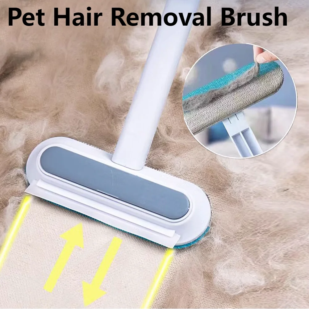 kf-S51860f528d754aab9b948dae7a27627aL 3 in 1 Pet Hair Remover Brush Long Handle Window Cleaning Brush Pet Fur Cleaning Tool Cat Dog Hair Remover Brush Pet Supplies - Image 1