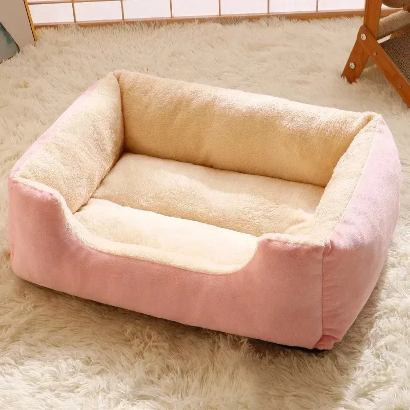 kf-S57efa9e9b0034124971939de41ec8094I Bed for Cats Pet Products Cushions Kitten Winter Accessories Dog All Houses Supplies Things Accessory Habitats Basket House Beds - Image 1