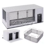 Marumine Sentry Tower Prison City Military MOC Build Blocks Set Thief Police Officer WW2 DIY Construction Model Kit Bricks