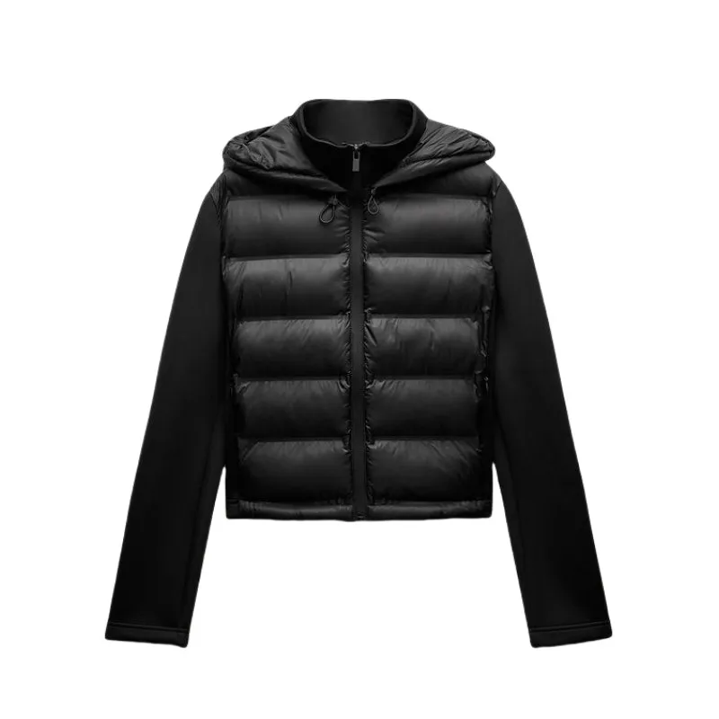 kf-S6c6aa9fbbbe04e2d8043f925c365283aD 2025 Winter New Arrival Women's Lightweight Warm Down Jacket with Long Sleeves and Zippered Hooded Sports Coat 4391742 - Image 1