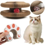 Magic Organ Cat Scratching Board Cat Scratcher Foldable Grinding Claw Sleeping Bed Cat Scratching Post Ball Track Pet Supplies