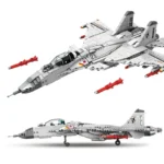 1186pcs Military Chinese J-15 Carrier Fighter Aircraft Flying Shark Model Building Blocks Plane Bricks for Children Boy Toy Gift