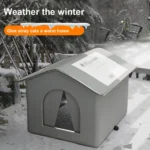 Feral Cat Shelter Weatherproof Stray Cat Shelter Stray Cat Condo for Winter Wild Animal Tent Bed