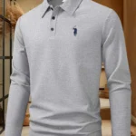 Men's polo shirt long sleeved high-end brand exquisite embroidery 2025 Spring and Autumn casual breathable fashion T-shirt top