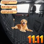 Dog Car Seat Cover for Back Seat Scratchproof Dog Hammock Pet Seat Cover Protector for Cars Trucks and SUV 54X58 Inches