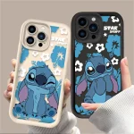 Disney Cartoon Stitch Phone Case For iPhone 16 16E 15 14 13 12 11 Pro Max X XS X S Max XR SE 2020 SE4 7 8 Shockproof Back Cover