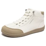 HOBIBEAR Mid Top Barefoot Shoes Mens Womens Wide Toe Ankle Boots Outdoor Non-Slip Artificial Leather Shoes