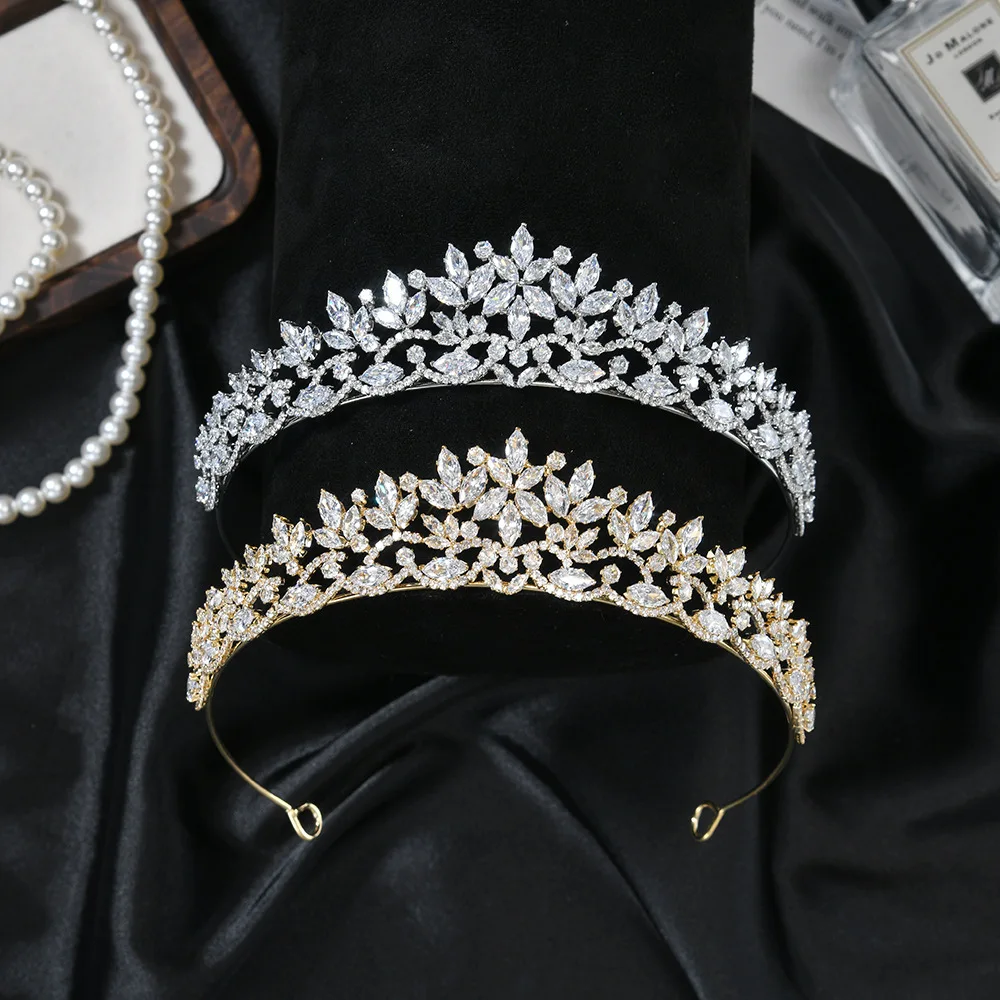 kf-Sa728a8b612854b70ac4024c09bedfdc12 Princess Crowns For Women Girl Luxury Cubic Zirconia Bridal Tiara Crown For Wedding Heapieces Birthday Party Prom Bride Headband - Image 1