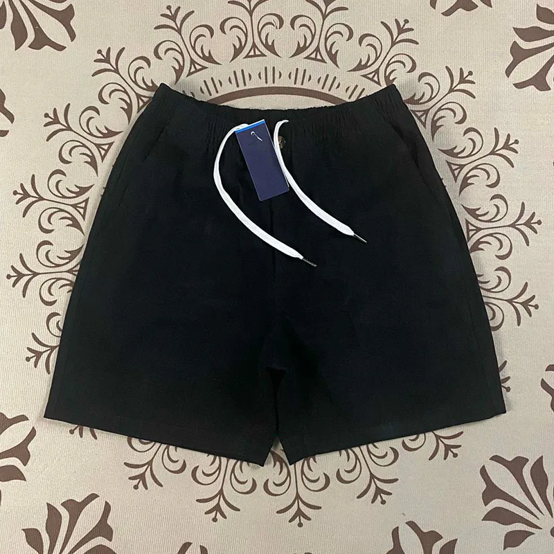 kf-Sa8dec2753b94401aa37faa9a1c427226G Summer Pure Cotton Loose-Fitting Five-Point Zipper Elastic Pants Casual Shorts for Men - Image 1