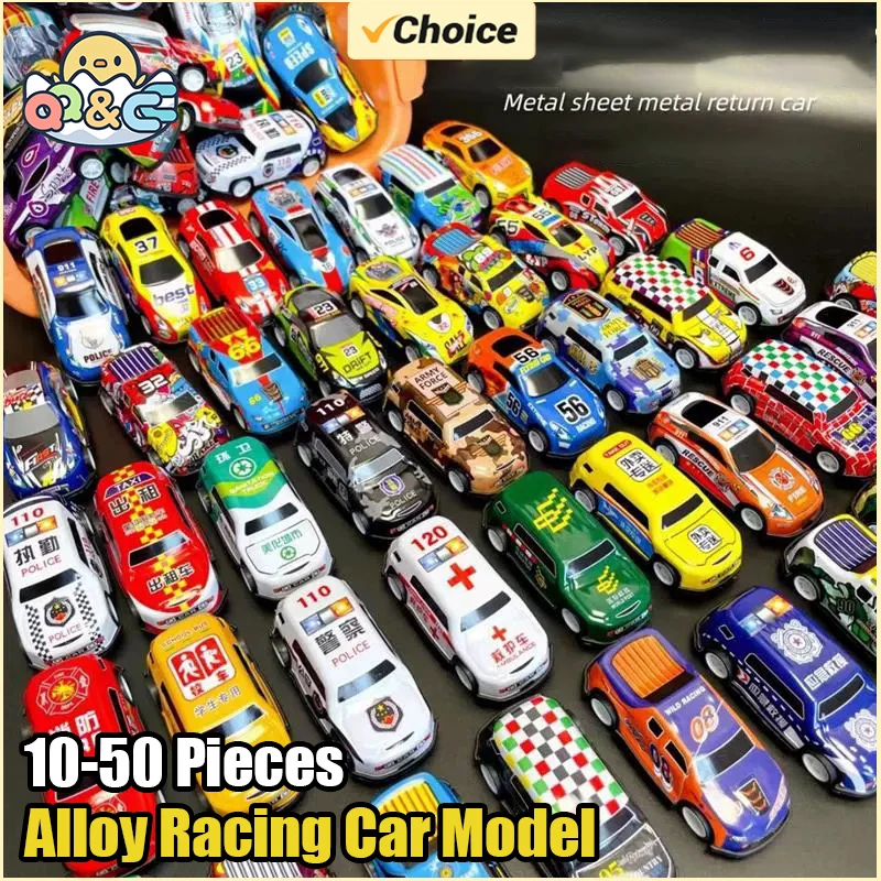 kf-Sb20b92bc147440ddb983110a6820b15ad 10-50Pcs Alloy Diecast Car Mini Cars Model Se tToys for Boys Sliding Inertia Pull Back Vehicle Toy Birthday Gift for Kid Toddler - Image 1