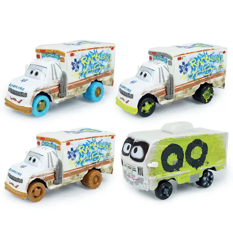 kf-Sb731475042b84aae93a264e76486e800I Disney Pixar Cars 3 Dr. Damage Rambulance Racing Mr. Arvy Car Children's Toy Alloy Toy Model Children's Gift - Image 1