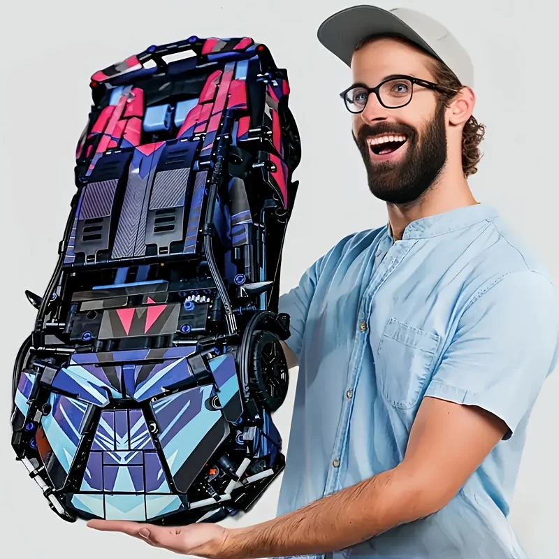 kf-Sbfb7d8cd70f24cecb22cca6a93bf6c9cK 1614-Piece Technology Series Classic Cyber-Style Racing Car Building Blocks City Famous Brand Supercar Moc Assembly Toy Easter Gift Birthday Gift - Image 1