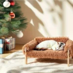 Wooden Cat Sofa Bed – Easy-Clean, All-Season Use for Cats, Winter Gifts for Kitten