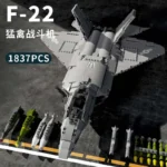 Aircraft Series F22 Fighter Building Blocks Model Famous WWII Military Airplanes MOC Bricks Sets Boys Toys Gifts For Childrens