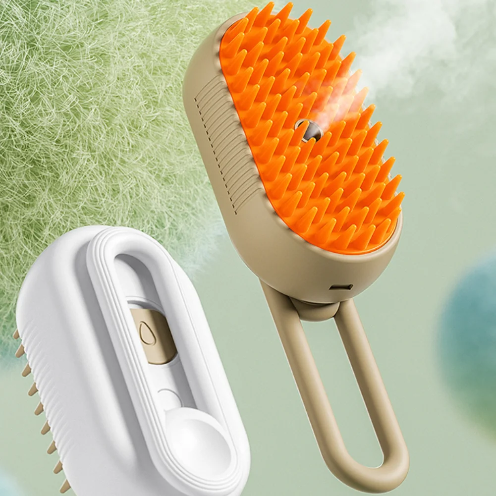 kf-Se3af86d14d624106b842884b1698d4fcS 3-in-1 Dog Hair Brush Cat Hair Brush Electric Pet Cleaning Brush Steam Spray Brush Massage Hair Removal Comb Anti Flying Brush - Image 1