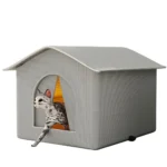Outdoor Cat House Weatherproof Feral Cat Shelter Stray Cat Shelter for Stray and Outdoor Cats