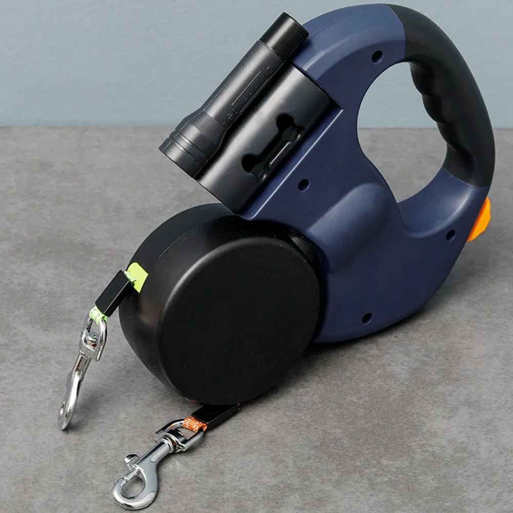 kf-Sed4c4ff1092a48eaa0a65e3da7abf373I Double Headed Dog Leash Traction Rope with LED Light Dog Walking Leash Retractable Dog Leash for Small Medium Dogs - Image 1