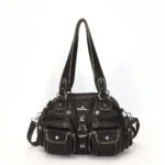 Angel kiss Women Handbags Satchel Top-handle Handbag PU Shoulder Bag Dumpling Pack Give Gifts Shoulder Bags Phone Money Pack