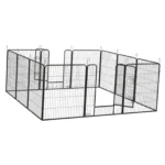 12 Panels Dog Fence Flexible Playpen for Dogs Stable Pen for Small Pets Indoor Outdoor Animal Enclosure Accessories