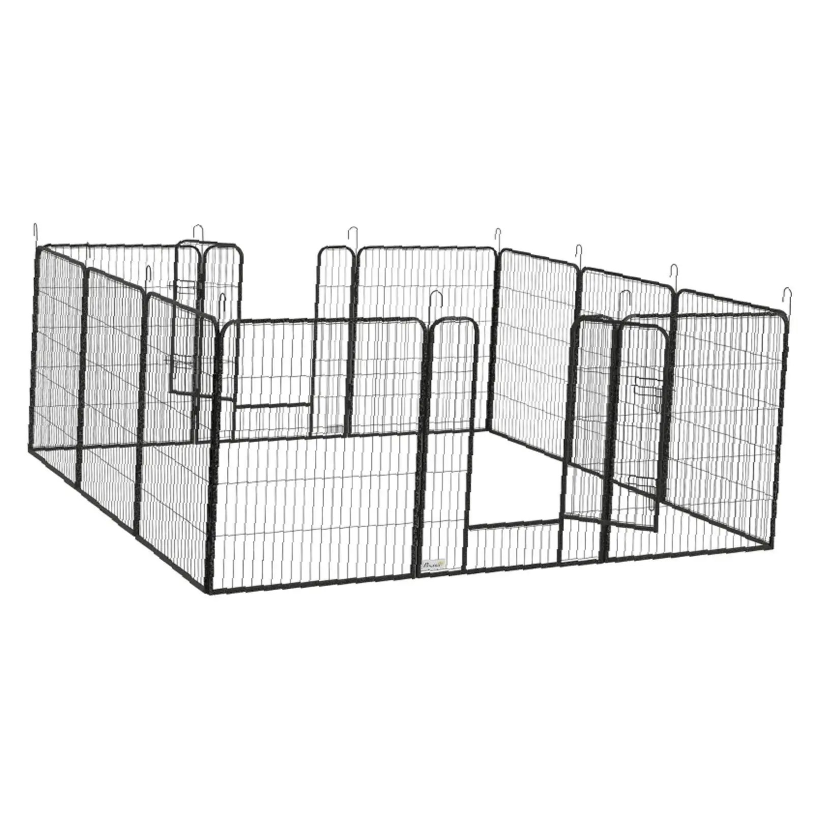 kf-Sfcf6f0d55432427fb8fb55610c1b620fI 12 Panels Dog Fence Flexible Playpen for Dogs Stable Pen for Small Pets Indoor Outdoor Animal Enclosure Accessories - Image 1