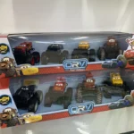 Disney Pixar Cars 4pcs/Set Off-Road Vehicle Pullback Toy Set Alloy Plastic Lightning McQueen Model Cars Play Vehicles Kids Gift