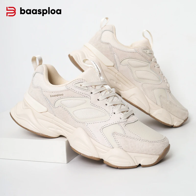 kf-A0d4f0f9722104cee9ad16e4bac99dad89 Baasploa Women Running Sneakers Brand Mesh Breathable Comfort Walking Shoes Outdoor Anti-slip Female Casual Jogging Sports Shoes - Image 1