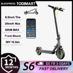 350W electric scooter, 36V 10.4Ah, top speed 25km/h, 20-35km/h range, 10-inch foldable dual shock absorber adult electric scoote