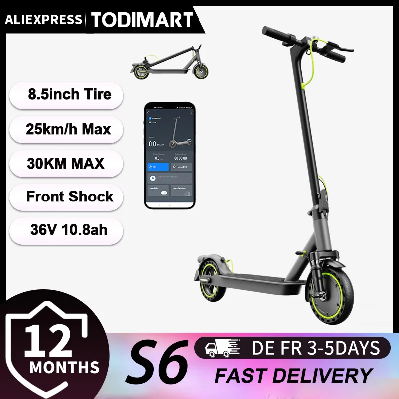 kf-A7d183648a1ca45dea6760ccffaed4db1D 350W electric scooter, 36V 10.4Ah, top speed 25km/h, 20-35km/h range, 10-inch foldable dual shock absorber adult electric scoote - Image 1