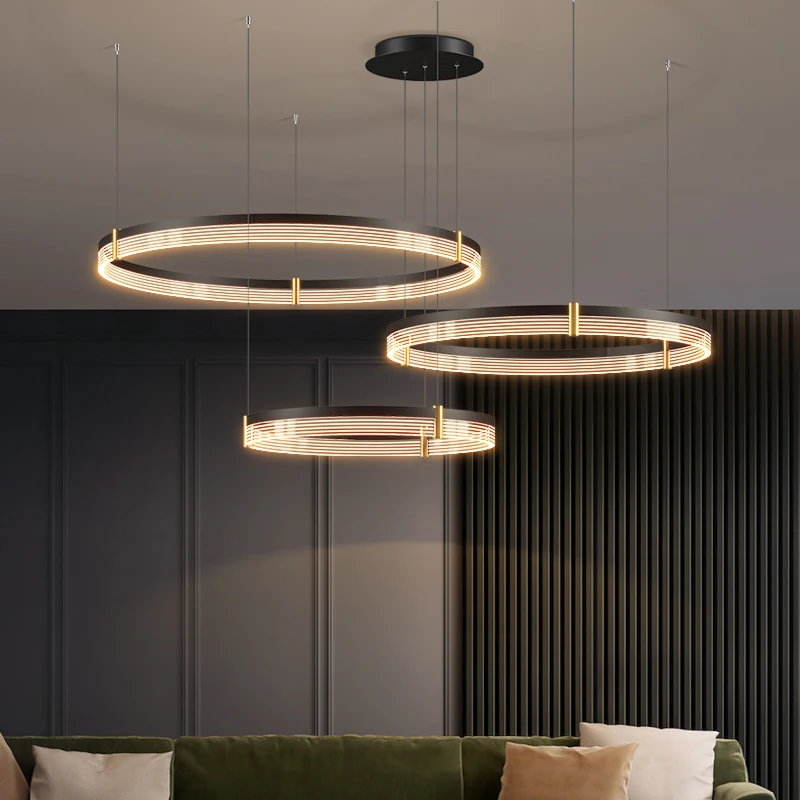 kf-H8346cac5e64b41ab8cfcb6daa7ee64fbN Dining room chandelier light luxury creative Nordic bar small chandelier simple modern led bedroom living room lamp hall lamps - Image 1