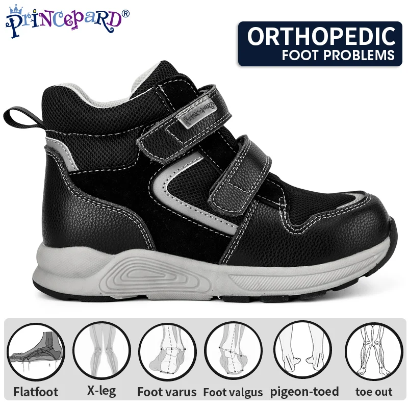 kf-H868ec53097e0480d839a83119ea566acF Kids Orthopedic Shoes Girls Boys Corrective Sneakers with Arch Support Princepard Autumn Children Medical Casual Footwear - Image 1