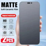 Matte Screen Protector For iPhone 16 Pro 17 13 11 15 12 14 Pro Max Air Ceramic Film For iPhone SE 13 12 Mini 6 7 8 Plus XR XS X