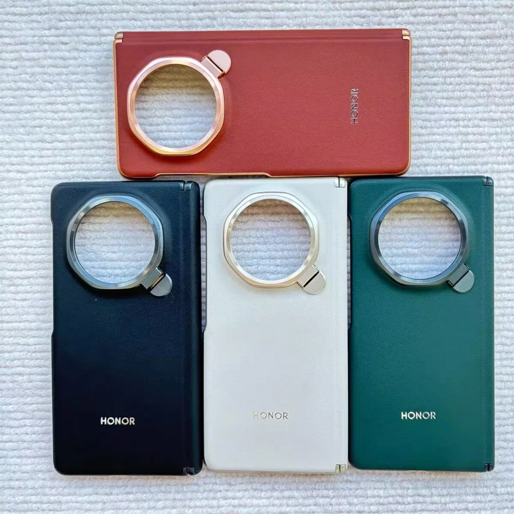 kf-S004726f84e274f8c8d8cd007d1017043i Original Leather Phone Case For Honor Magic V3 Shockproof Back Cover Bumper For HONOR Magic V3 5G PU Bracket Protection Shell - Image 1