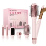 Hair dryer brush detachable 5-in-1 styling and drying system, fast drying, curl smoothing and styling, automatic curling iron