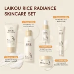 LAIKOU Rice Skincare Set Refreshing Hydration Face Cream Cleanser Cream Essence Eye Cream Rice Toner Soothing Skincare Products