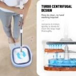 360° Spin Mop and Bucket Tool Set, Home Office Spin Mop Dehydrate ,For Floor Tile Wood Window Cleaning Washable Fiber Cloth Mopp