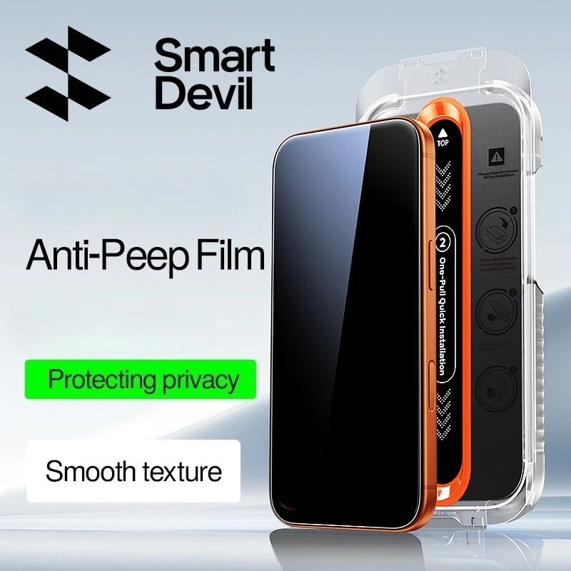 kf-S04de34ea233a495eba04c462aa3c234dC SmartDevil Privacy Tempered Glass Film for iPhone 17 Pro Max 16 Pro Max Screen Protector for iPhone 17 Auto-Dust Removal Tool - Image 1