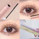 Silk Fiber Black Mascara Natural Curling Lengthens Ultra-Fine Eyelashes Women's Professional Waterproof Makeup Cosmetic Mascara