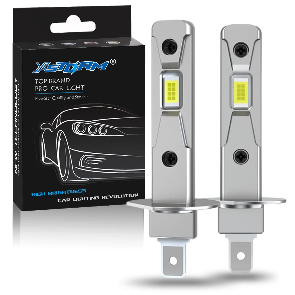 kf-S073934bdbdc64490864ea2671700db26R H1 H3 H7 LED Headlight Canbus Bulb Mini 60W 20000LM CSP for Car Headlamp Light Auto Diode Plug & Play Fog Lamps 12V 6000K - Image 1