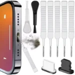 Mobile Phone Speaker Charging Port Cleaning Set Dust Plug for iPhone 16 15 14 Earphones Clean Kit Brush for Samsung Xiaomi