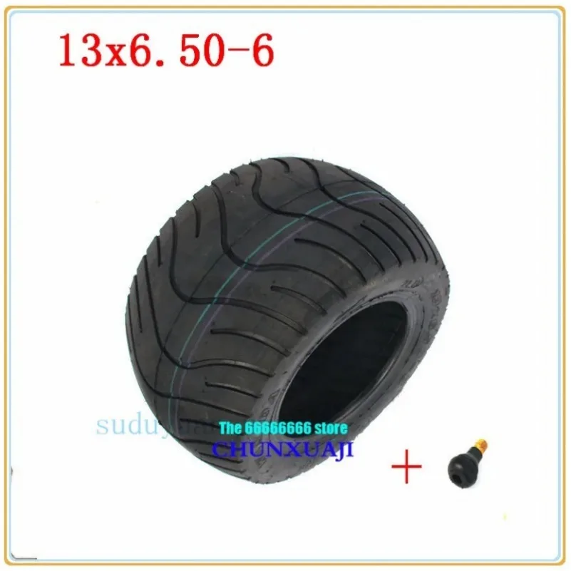 kf-S08df2168e81041e1b62785bc0fa3166bB 13 inches Tubeless Tire 13x6.50-6 for ATV QUAD Golf Buggy Mower Go-kart Lawnmowers 13*6.50-6 tire for sightseeing car accessorie - Image 1