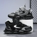 Children Casual Shoes 2025 New Deisgn PU Leather Sneakers for Kids Fashion Sports Shoes Boys Girls Comfortable Walking Shoes