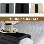 Wood Sofa Arm Tray Sofa Tray in Folding Design Sturdy and Robust Sofa Tray Convenient Arm Tray Home Storage Holder for Drinks