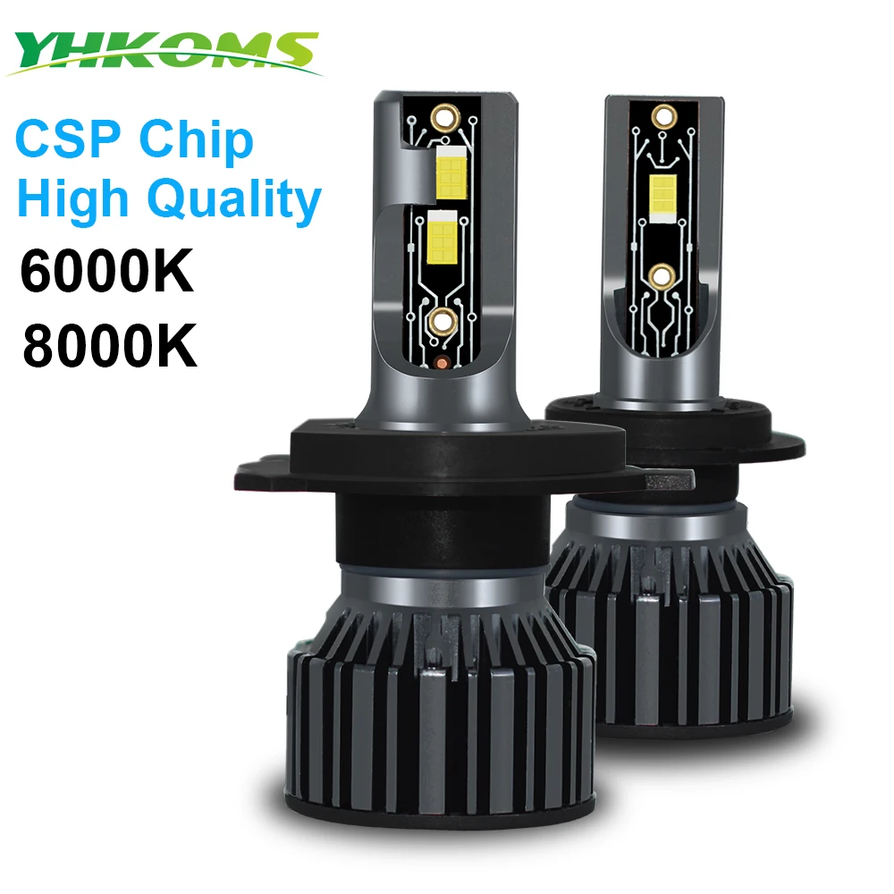 kf-S12564cdbeb904a8c972a5c9d2ff40a91F YHKOMS H4 H7 LED 20000LM CSP Car Headlight H1 H8 H9 H11 LED Bulb H3 9005 9006 880 881 5202 9004 9007 H13 Auto Fog Lighting 12V - Image 1