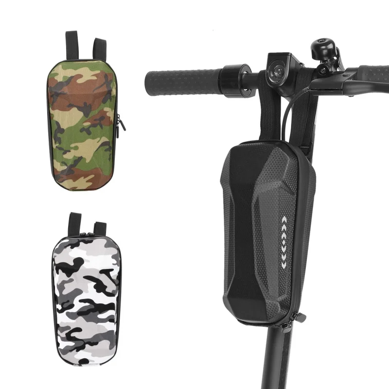 kf-S14c02ccf024440ebbeb11ea6d5dd4024c Electric Scooter Front Storage Bag Waterproof Hard Shell Bag For Xiaomi Scooter Cycling Bike Bicycle Handlebar Bag Accessories - Image 1
