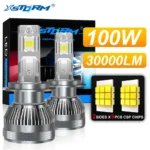 XSTORM H7 LED Headlight 30000LM 100W Car Light Bulbs LED H4 Headlight Canbus H1 H11 9005 9006 Car Turbo Light 6500K 12V 24V